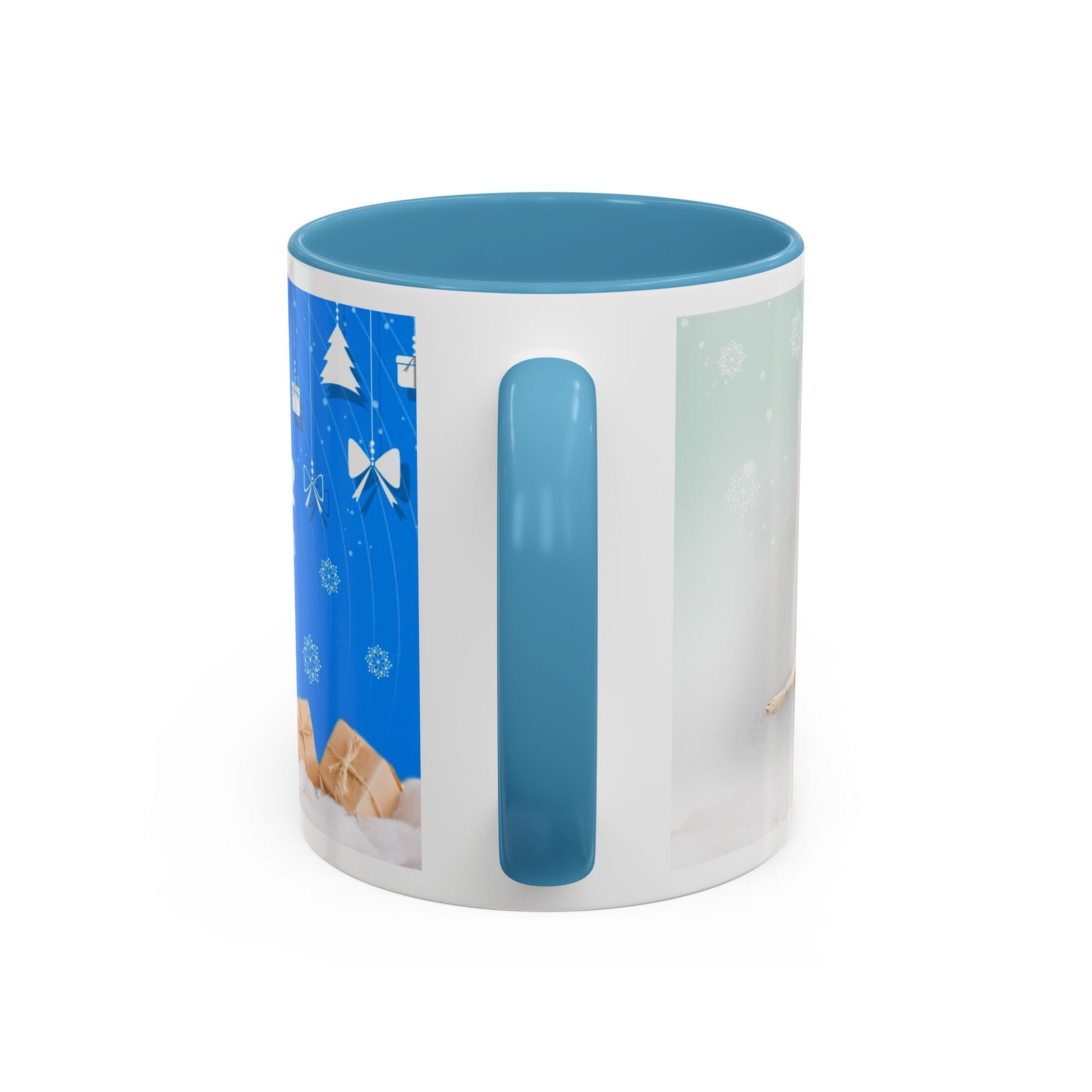 Pet Lover Accent Coffee Mug - Festive Design for Dog Owners