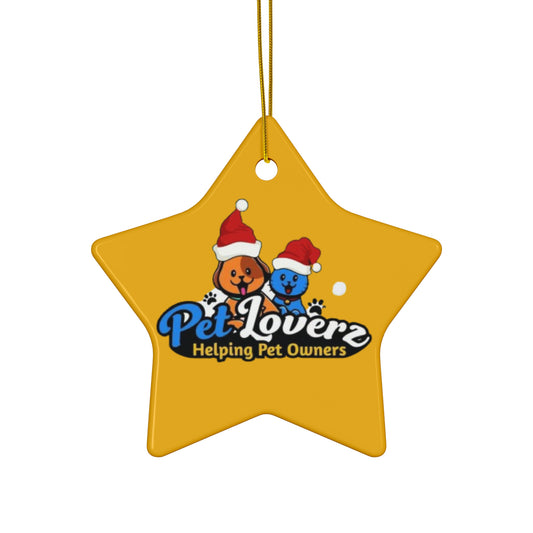 Pet Lovers Ceramic Ornament - Star Shape