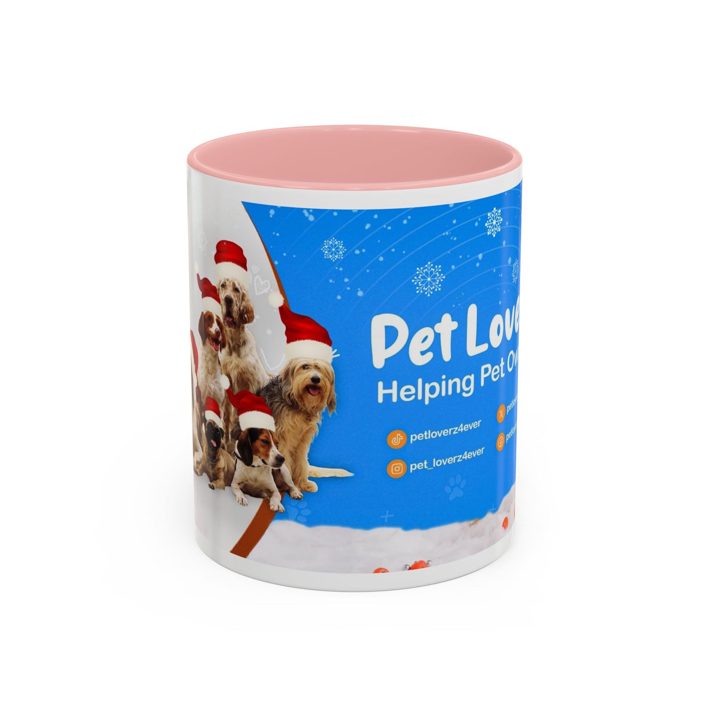 Pet Lover Accent Coffee Mug - Festive Design for Dog Owners