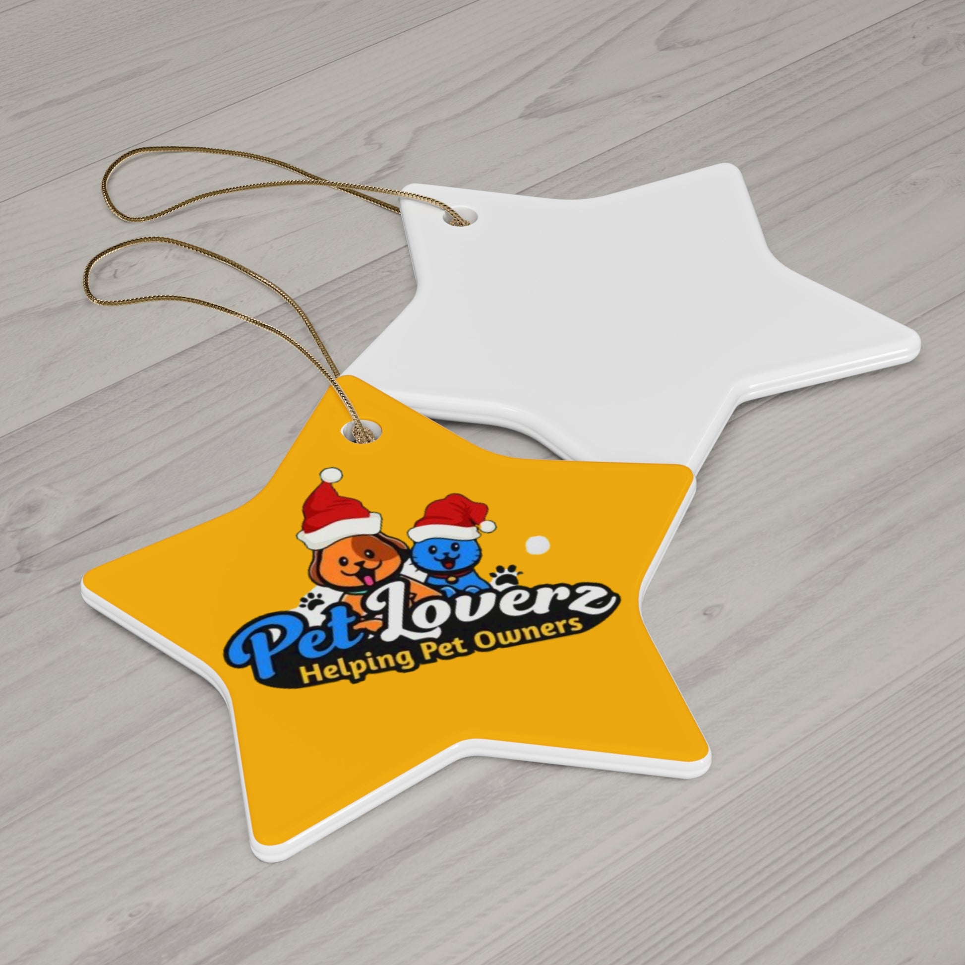 Pet Lovers Ceramic Ornament - Star Shape