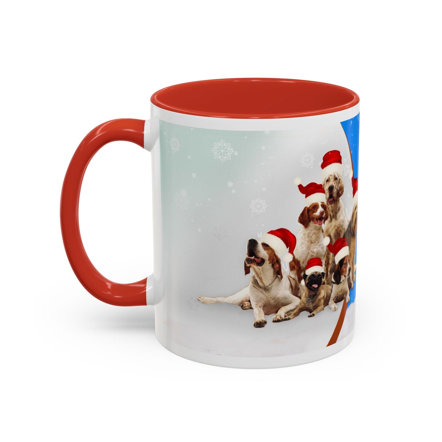 Pet Lover Accent Coffee Mug - Festive Design for Dog Owners