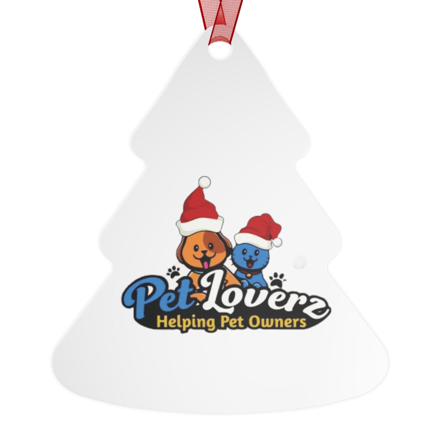 Pet Loverz Holiday Metal Ornaments - Perfect for Pet Owners