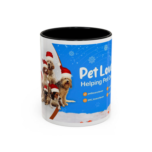 Pet Lover Accent Coffee Mug - Festive Design for Dog Owners