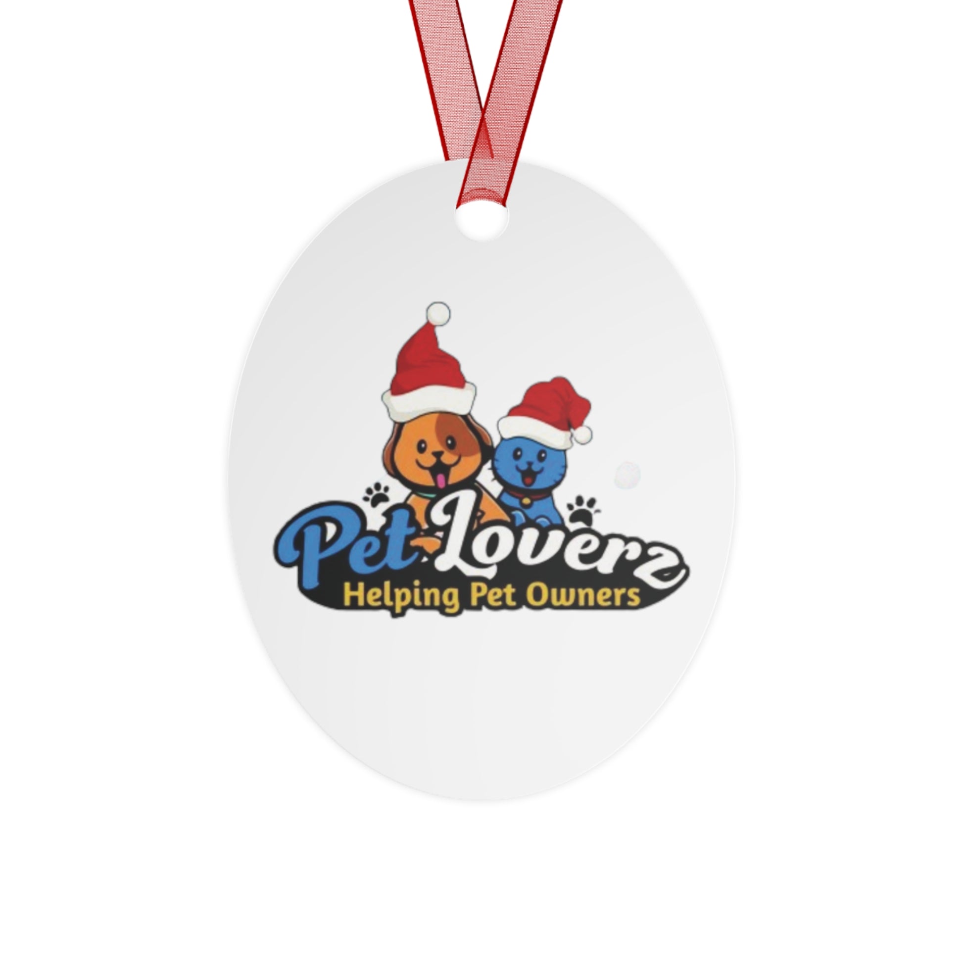 Pet Loverz Holiday Metal Ornaments - Perfect for Pet Owners