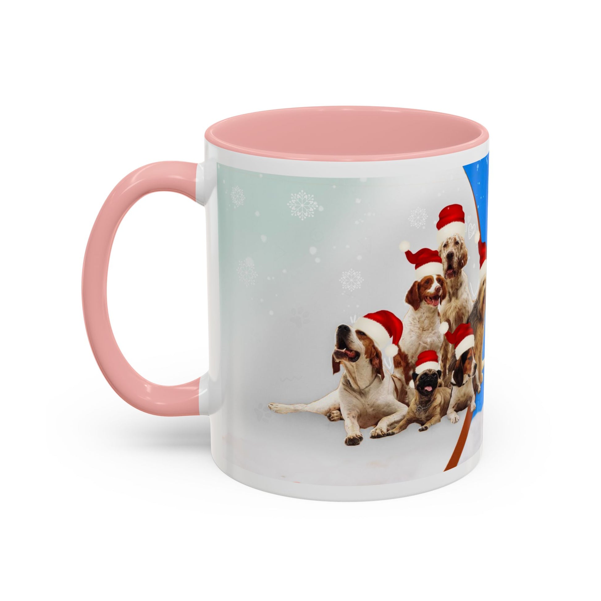 Pet Lover Accent Coffee Mug - Festive Design for Dog Owners