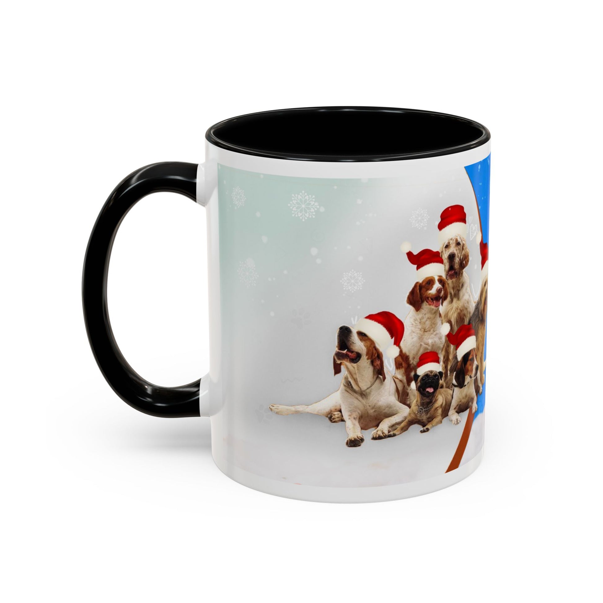 Pet Lover Accent Coffee Mug - Festive Design for Dog Owners